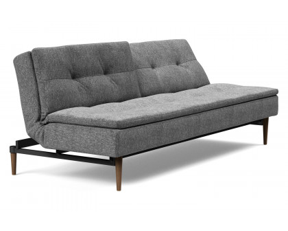 Innovation Living Dublexo Styletto Sofa Bed Dark Wood - 563 Twist Charcoal