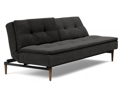 Innovation Living Dublexo Styletto Sofa Bed Dark Wood - 577 Kenya Dark Gray