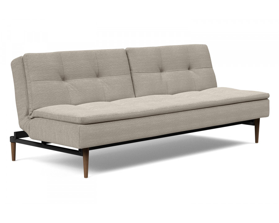 Innovation Living Dublexo Styletto Sofa Bed Dark Wood - 579 Kenya Gravel