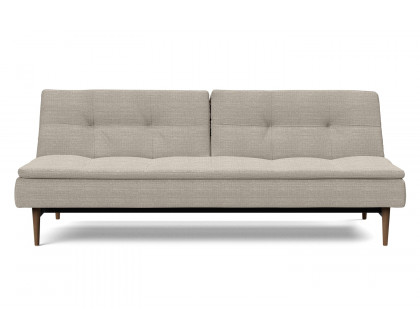 Innovation Living Dublexo Styletto Sofa Bed Dark Wood - 579 Kenya Gravel