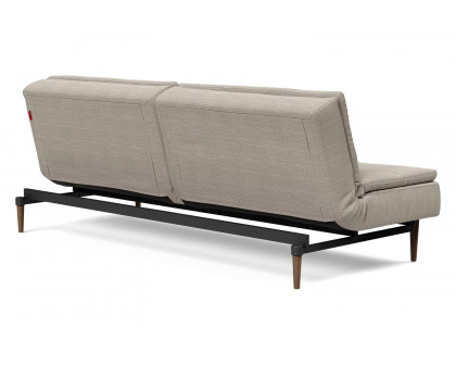 Innovation Living Dublexo Styletto Sofa Bed Dark Wood - 579 Kenya Gravel