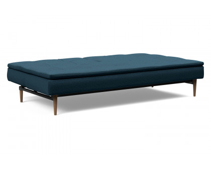 Innovation Living Dublexo Styletto Sofa Bed Dark Wood - 580 Argus Navy Blue