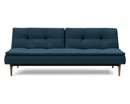 Innovation Living Dublexo Styletto Sofa Bed Dark Wood - 580 Argus Navy Blue