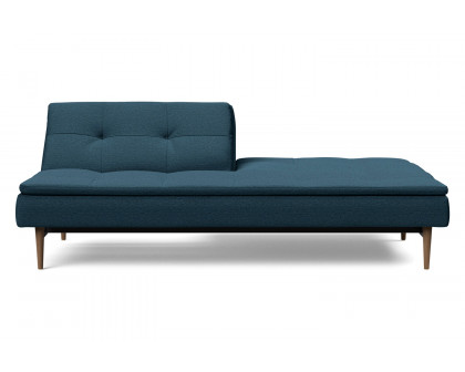 Innovation Living Dublexo Styletto Sofa Bed Dark Wood - 580 Argus Navy Blue