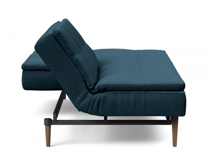 Innovation Living Dublexo Styletto Sofa Bed Dark Wood - 580 Argus Navy Blue