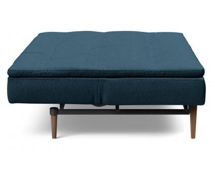 Innovation Living Dublexo Styletto Sofa Bed Dark Wood - 580 Argus Navy Blue