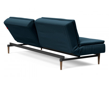 Innovation Living Dublexo Styletto Sofa Bed Dark Wood - 580 Argus Navy Blue