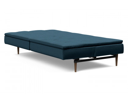 Innovation Living Dublexo Styletto Sofa Bed Dark Wood - 580 Argus Navy Blue