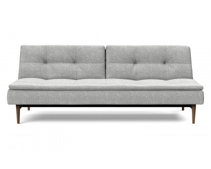 Innovation Living Dublexo Styletto Sofa Bed Dark Wood - 590 Micro Check Gray