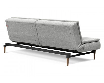 Innovation Living Dublexo Styletto Sofa Bed Dark Wood - 590 Micro Check Gray