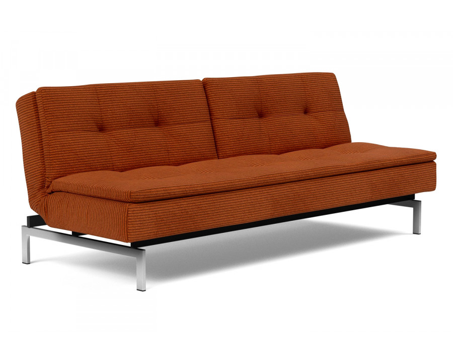 Innovation Living Dublexo Stainless Steel Sofa Bed - 595 Corduroy Burnt Orange