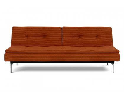 Innovation Living Dublexo Stainless Steel Sofa Bed - 595 Corduroy Burnt Orange