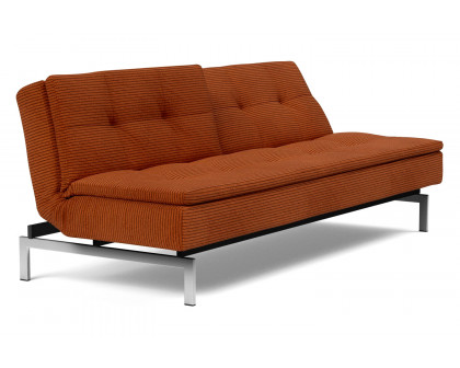 Innovation Living Dublexo Stainless Steel Sofa Bed - 595 Corduroy Burnt Orange