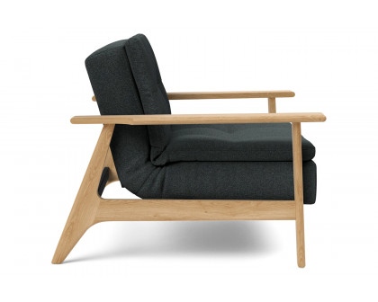 Innovation Living Dublexo Frej Chair Oak - 534 Bouclé Black Raven