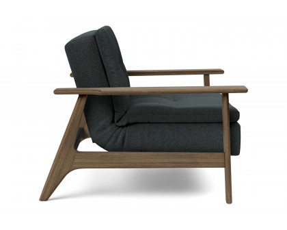 Innovation Living Dublexo Frej Chair Smoked Oak - 534 Bouclé Black Raven