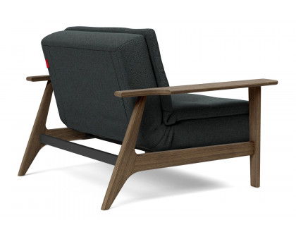 Innovation Living Dublexo Frej Chair Smoked Oak - 534 Bouclé Black Raven