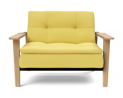 Innovation Living Dublexo Frej Chair Oak - 554 Soft Mustard Flower