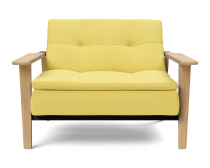 Innovation Living Dublexo Frej Chair Oak - 554 Soft Mustard Flower