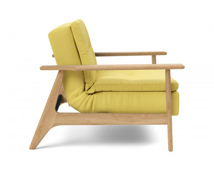 Innovation Living Dublexo Frej Chair Oak - 554 Soft Mustard Flower