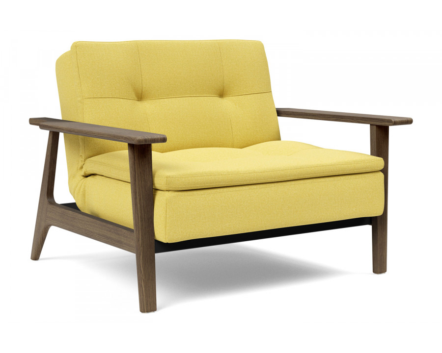 Innovation Living Dublexo Frej Chair Smoked Oak - 554 Soft Mustard Flower