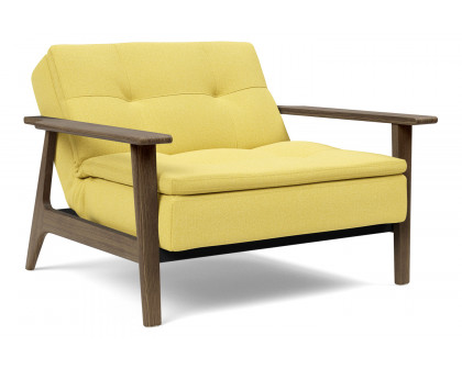 Innovation Living Dublexo Frej Chair Smoked Oak - 554 Soft Mustard Flower