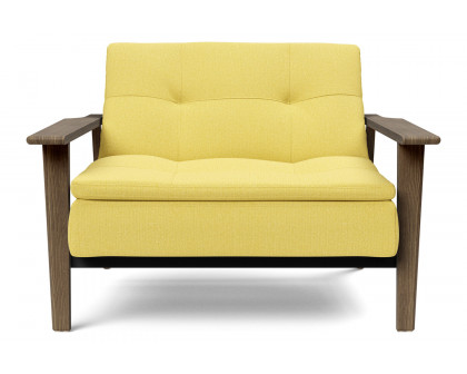 Innovation Living Dublexo Frej Chair Smoked Oak - 554 Soft Mustard Flower