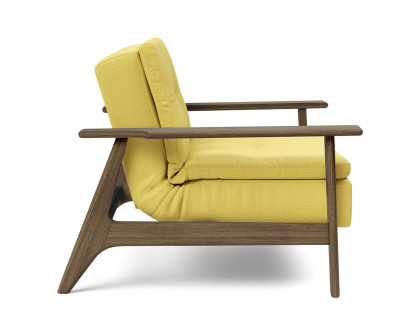 Innovation Living Dublexo Frej Chair Smoked Oak - 554 Soft Mustard Flower