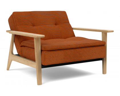 Innovation Living Dublexo Frej Chair Oak - 595 Corduroy Burnt Orange