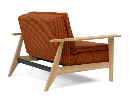 Innovation Living Dublexo Frej Chair Oak - 595 Corduroy Burnt Orange