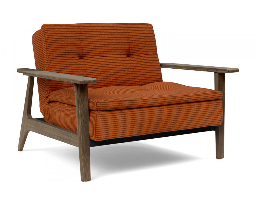 Innovation Living Dublexo Frej Chair Smoked Oak - 595 Corduroy Burnt Orange