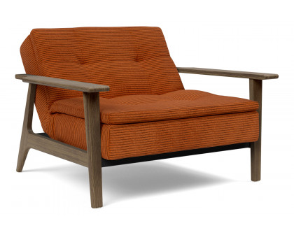 Innovation Living Dublexo Frej Chair Smoked Oak - 595 Corduroy Burnt Orange