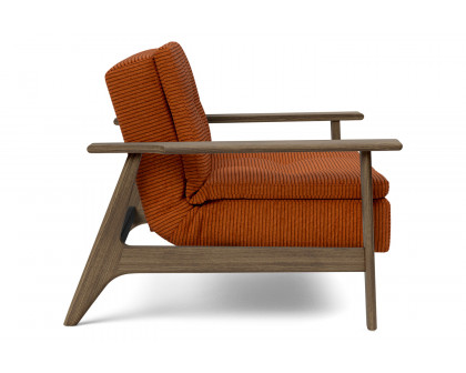 Innovation Living Dublexo Frej Chair Smoked Oak - 595 Corduroy Burnt Orange