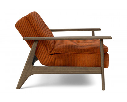 Innovation Living Dublexo Frej Chair Smoked Oak - 595 Corduroy Burnt Orange