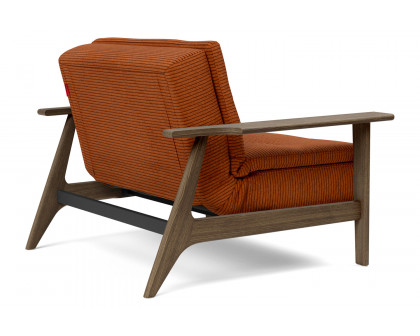 Innovation Living Dublexo Frej Chair Smoked Oak - 595 Corduroy Burnt Orange