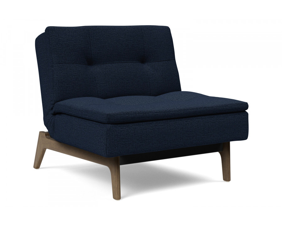 Innovation Living Dublexo Eik Chair Smoked Oak - 528 Mixed Dance Blue