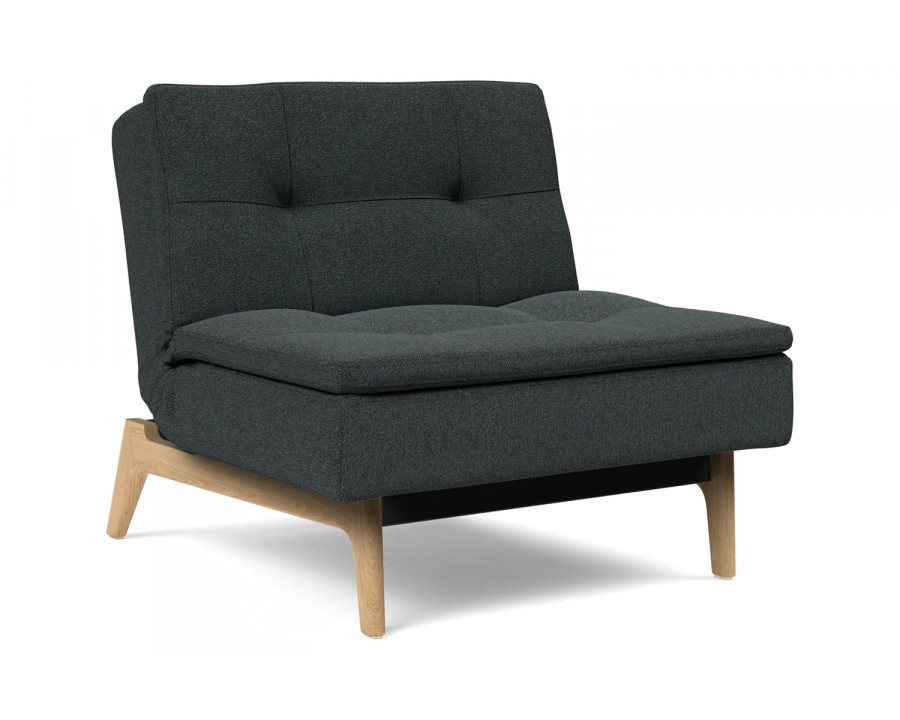 Innovation Living Dublexo Eik Chair Oak - 534 Bouclé Black Raven