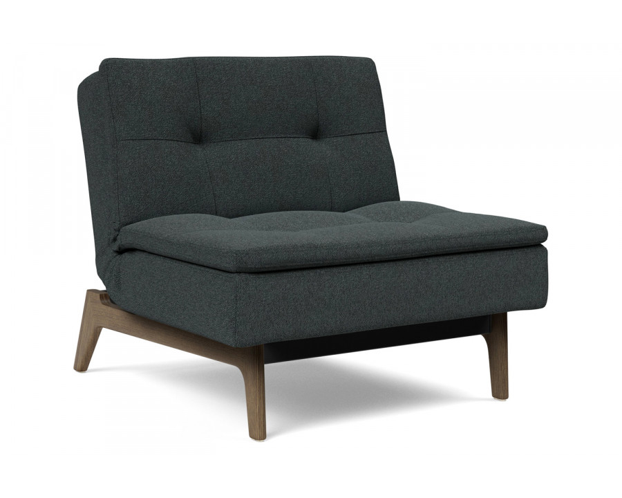 Innovation Living Dublexo Eik Chair Smoked Oak - 534 Bouclé Black Raven