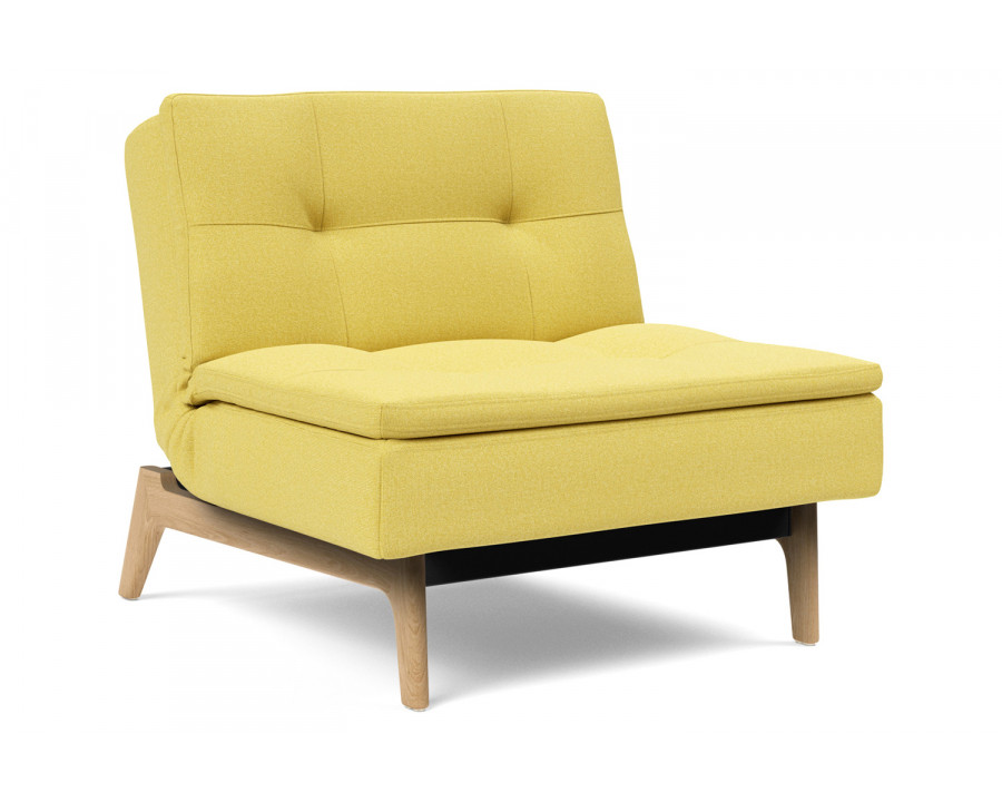 Innovation Living Dublexo Eik Chair Oak - 554 Soft Mustard Flower