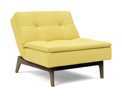 Innovation Living Dublexo Eik Chair Smoked Oak - 554 Soft Mustard Flower