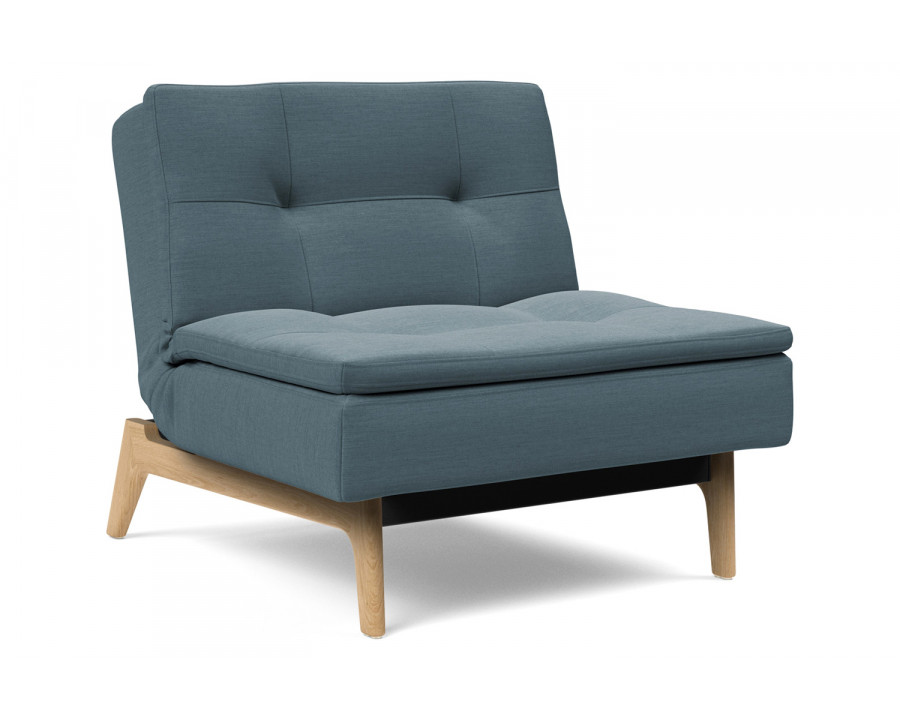 Innovation Living Dublexo Eik Chair Oak - 573 Vivus Dusty Blue