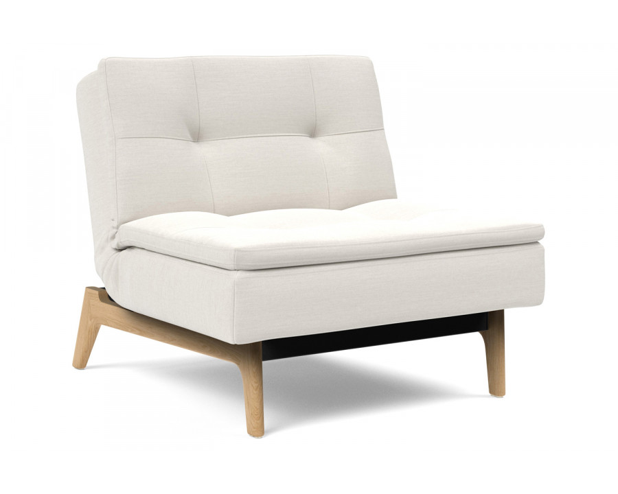 Innovation Living Dublexo Eik Chair Oak - 574 Vivus Dusty Off White