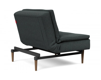 Innovation Living Dublexo Styletto Chair Dark Wood - 534 Bouclé Black Raven