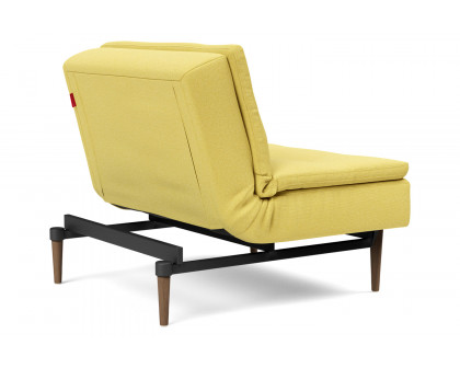 Innovation Living Dublexo Styletto Chair Dark Wood - 554 Soft Mustard Flower