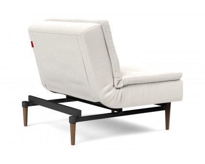 Innovation Living™ Dublexo Styletto Chair Dark Wood - 574 Vivus Dusty Off White