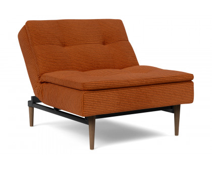 Innovation Living Dublexo Styletto Chair Dark Wood - 595 Corduroy Burnt Orange