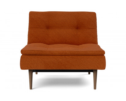 Innovation Living Dublexo Styletto Chair Dark Wood - 595 Corduroy Burnt Orange