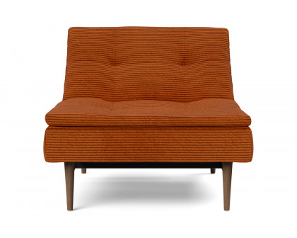 Innovation Living Dublexo Styletto Chair Dark Wood - 595 Corduroy Burnt Orange