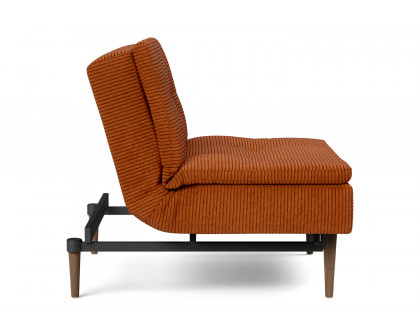 Innovation Living Dublexo Styletto Chair Dark Wood - 595 Corduroy Burnt Orange