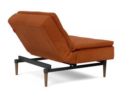 Innovation Living Dublexo Styletto Chair Dark Wood - 595 Corduroy Burnt Orange