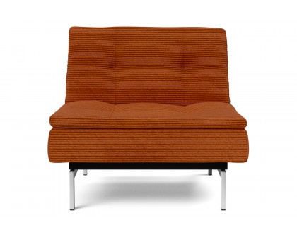 Innovation Living Dublexo Stainless Steel Chair - 595 Corduroy Burnt Orange